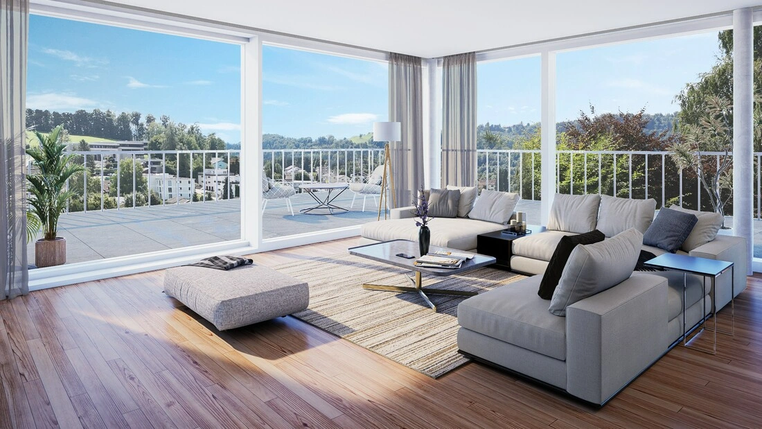 Innenvisualisierungen Mehrfamilienhaus Wald ZH zur Unterstützung von Neubauprojekt vermarkten | MAXXIMM - Immobilienmarketing für Neubau und Bestand | MAXXIMM - Immobilienmarketing für Neubau und Bestand