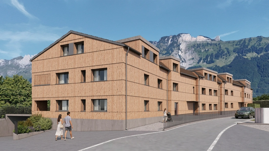 3D-Rendering eines Neubauprojekts in der Ostschweiz | MAXXIMM - Immobilienmarketing für Neubau und Bestand | MAXXIMM - Immobilienmarketing für Neubau und Bestand